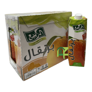 ALRABIE ORANGE JUICE BIG 8P*1LTR | عصير الربيع برتقال كبير 8حبه*1لتر