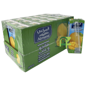 ALMARAI JUICE MANGO & GRAPE 18P*235ML | عصير المراعي مانجو و عنب 18حبه*235مل