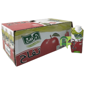 ALRABIE APPLE JUICE MEDIUM 330ML | عصير الربيع وسط تفاح 18*330 مل