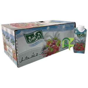 ALRABIE BERRY MIX JUICE MEDIUM 18P*330ML | عصير الربيع وسط توت مشكل 18حبه*330مل