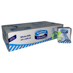 SAUDI WHOLE MILK 24P*200ML | حليب السعوديه صغير 24حبه*200مل