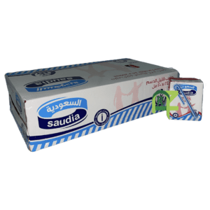 SAUDI MILK LOWFAT 24P*200ML | حليب السعوديه صغير قليل الدسم 24حبه*200مل