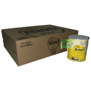 NIDO MILK POWDER 12P*400gm | حليب نيدو المدعم 12حبه*400جرام