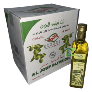 AL JOUF OLIVE OIL 12P*500ml | زيتون الجوف زجاج 12حبه*500مل
