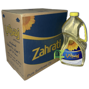 ZAHRATI SUNFLOWER OIL 6P*1.5L | زيت زهرتي 6حبه1.5 لتر