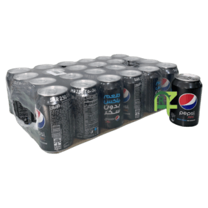 PEPSI CAN MAX NON SUGAR 24P*320ML | بيبسي علب طعم ماكس بدون سكر 24حبه*320مل