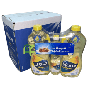 NOOR SUNFLOWER OIL 3P*2P*1.5L+500ML | زيت نور 3شده*2حبه*1.5لتر+500مل