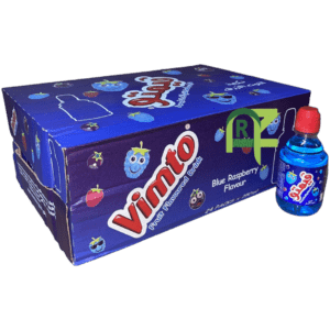 VIMTO BLUE RASPBERRY PLASTIC 24P*250ML | فيمتو هاني توت ازرق 24حبه*250مل