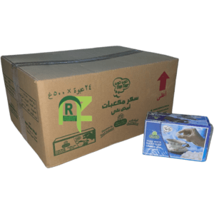 HALWANI TOP TOP SUGAR CUBE WHITE 24P*500G | سكر مكعبات توب توب حلواني ابيض صغير 24حبه*500 جرام