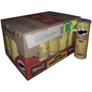 PRINGLES CHEESY CHEESE (YELLOW) 19P*165GM | برنجلز كبير جبن 19حبه*165جرام
