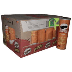 PRINGLES PAPRIKA BIG (ORANGE) 19P*165GM | برنجلز كبير بابريكا 19حبه*165جرام