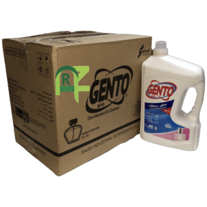 GENTO DISINFECTANT FRENCH PERFUME 6P*3L | مطهر ومنظف جنتو رائحه العطور الفرنسيه 6حبه*3 لتر