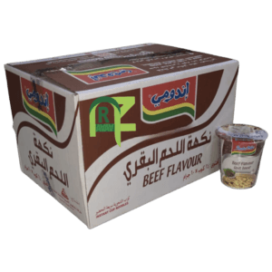INDOMIE CUP BEEF 24P*60GM | اندومي كوب اللحم البقري 24حبه*60جرام