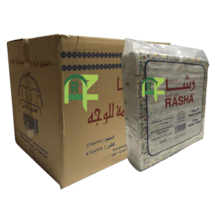 RASHA TISSUE 200SHEET*12P*5KEES | مناديل رشا 200منديل*12حبه*5شده