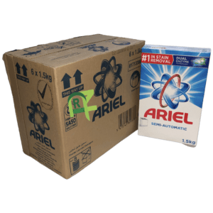 ARIEL BLUE BOX SEMI AUTO 6P*1.5KG | صابون اريال 6حبه*1.5ك