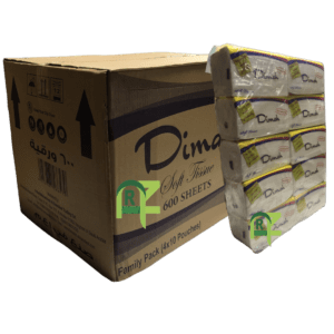 DIMAH TISSUE 600SHEET*10P*4 | مناديل ديمه 600منديل*10حبه*4شده