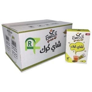 ALKHAIR EMOJI KARAK TEA WITH CARDMOM 12P*240GM | شاي كرك ايموجي الخير بالهيل 12حبه*240جرام