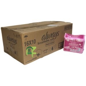 ALWAYS PINK 16PACKS*10P | فوط نسائي اولويز وردي 16كيس*10حبه