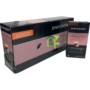 DAVIDOFF CAPSULE CREMA INTENSE 10*10S*55GM | كبسوله دوفي دوف بالرغوه كريما 10*10*55جرام