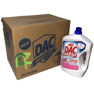 DAC DISINFECTANT ROSE 6P*3L | مطهر داك بالورد 6حبه*3لتر