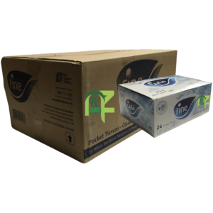 FINE POCKET TISSUE 24PACKETS*10P*10 | مناديل باكيت فاين 24باكيت*10حبه*10علبه