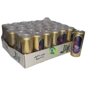 RITA RASPBERRY DRINK CAN 30P*240ML | ريتا توت بري مشروب غازي علب 30حبه*240مل