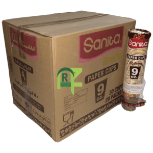 SANITA TEA CUP (9OZ) 50P*200 OUTER | كاسات شاي سانيتا (9اونز) 50حبه*20شده