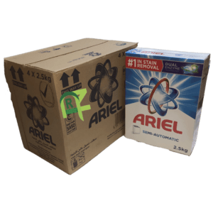 ARIEL BLUE BOX SEMI AUTO 4P*2.5KG | صابون اريال 4حبه*2.5 ك