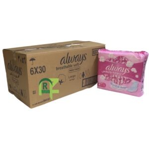 ALWAYS PINK LARGE 6PACKS*30P | فوط نسائي اولويز وردي 6كيس*30حبه