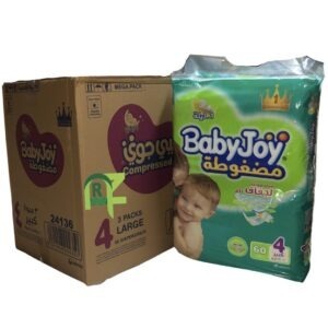 BABY JOY (NO-4) 3PACKS*60P | حفايض بيبي جوي رقم(4) 3كيس*60حبه