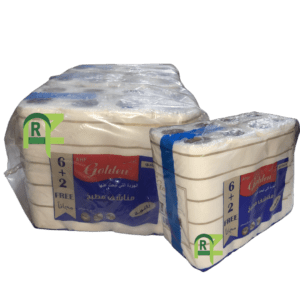 GOLDEN KITCHEN TISSUE ROLL 28CM*8P*3OUTER | مناديل رول مطبخ جولدن 28سم*8حبه*3شده
